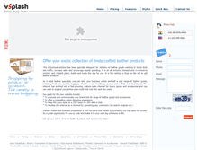 Tablet Screenshot of leatherstore.vsplash.com
